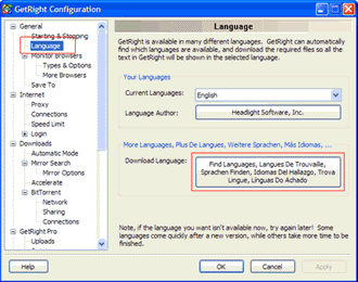 Language Configuration